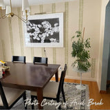 Leaves and Berries Stripe Allover Wall Stencil