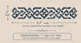 Roman Motif border design dimensions