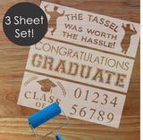 Graduation Sign Stencil Kit