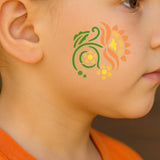 Flowers Face Painting Stencil Set