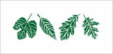 Leaves Border Wall Stencil