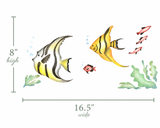 Tropical Fish Wall Stencil