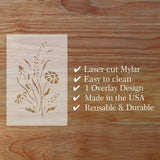 Wildflowers Wall Stencil