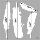 Feathers Wall Stencil by Designer Stencils