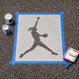 Softball Pitcher Parking Space Stencil