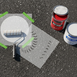 Baseball and Softball Parking Space Stencil