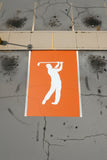 Men's Golf Player Parking Space Stencil