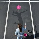 Volleyball Player Parking Space Stencil
