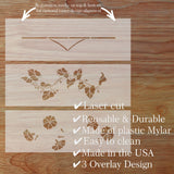 Morning Glory Trailing Wall Stencil