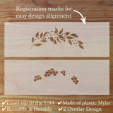 Highlights for the Blueberry Garland 2 Overlay stencil.