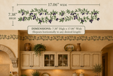 Dimensions for the Tuscan Olive Stencil