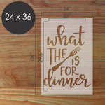 What the Fork Poster Art Stencil