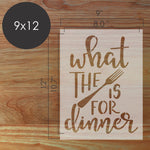 What the Fork Poster Art Stencil