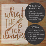 What the Fork Poster Art Stencil