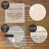 How to Use the Coneflower Round Sign Stencil