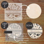 How to Use the Woodland Welcome Round Sign Stencil