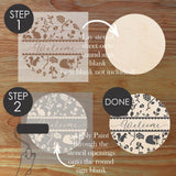 How to Use the Woodland Welcome Round Sign Stencil