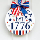 America 1776 Round Sign Stencil
