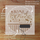 Information about round sign stencils by Designer Stencils.