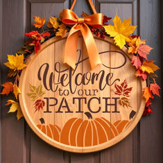 Welcome to our Patch Fall Round Sign Stencil
