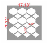 Undulation Wall Stencil