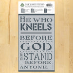 He Who Kneels Craft Decor Stencils