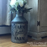 Farm Sweet Farm Wall Stencil