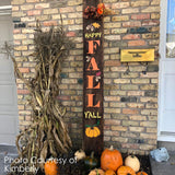 Happy Fall Y'all Vertical Porch Stencil