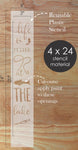 How to Use the Life at the Lake Vertical Porch Sign Stencil - 4x24 inch