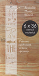 How to Use the Life at the Lake Vertical Porch Sign Stencil - 6x36 inch