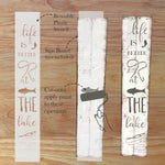 How to Use the Life at the Lake Vertical Porch Sign Stencil 
