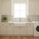 Talavera Tulip Flower Wall Stencil