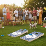 Custom Scales Designer Monogram and Name Cornhole Board Stencils