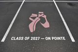 Ballet Pointe Shoes Parking Space Stencil