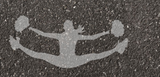 Cheerleading Parking Space Stencil