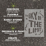 Details about the 'The Sky is the Limit' stencil