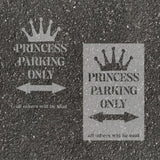 Princess Parking Only Parking Space Stencil