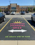 Princess Parking Only Parking Space Stencil