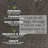 Philippians Bible Verse Parking Space Stencil