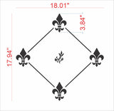 Fleur de Lis French Wall Stencil