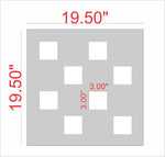 Squares Wall Stencil