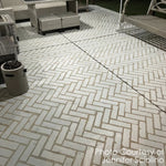 Herringbone Brick Wall Stencil