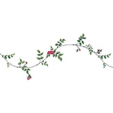 Climbing Rose Vine Border Wall Stencil by The Mad Stencilist