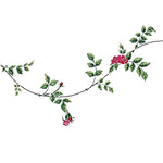 Climbing Rose Vine Border Wall Stencil by The Mad Stencilist