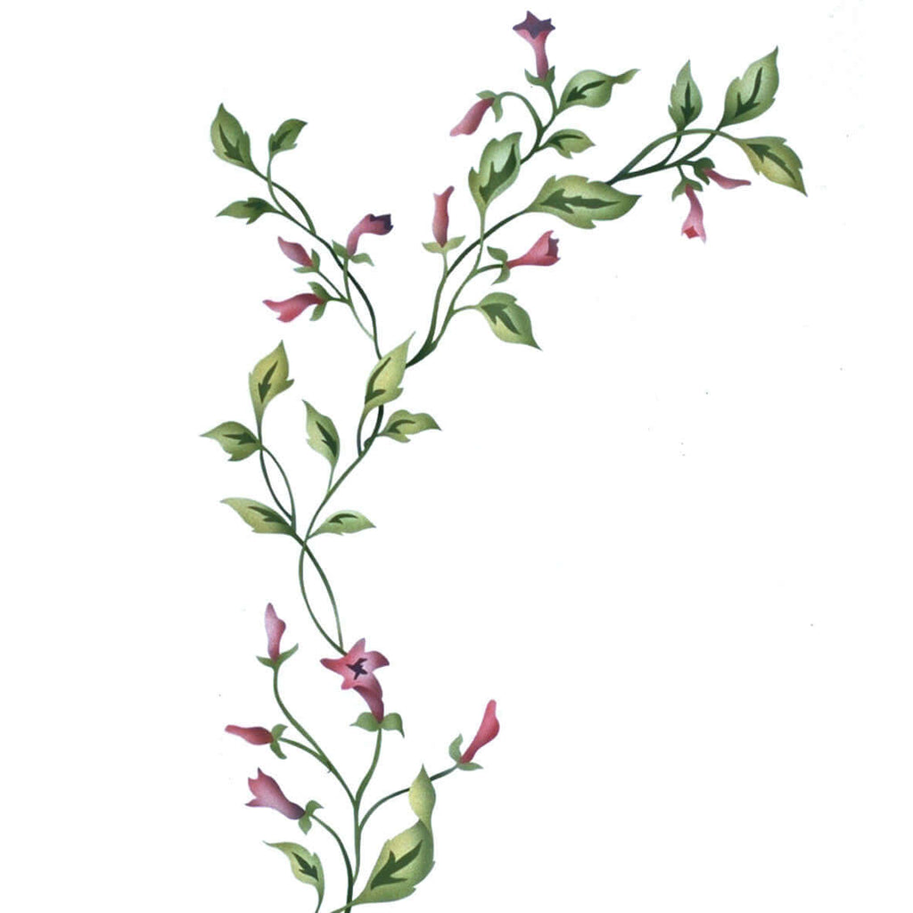 Sweet Flower Vine Stencil | The Mad Stencilist sweet-flower-vine-stencil-the-mad-stencilist