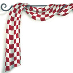 Checkered Valance Wall Stencil by The Mad Stencilist