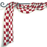 Checkered Valance Wall Stencil by The Mad Stencilist