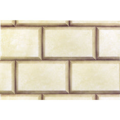 Small Beveled Blocks Wall Stencil by The Mad Stencilist