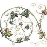 Spiral Vine Wall Stencil by The Mad Stencilist