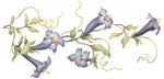Trumpet Vine Wall Stencil by The Mad Stencilist